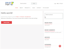 Tablet Screenshot of daizyhome.com